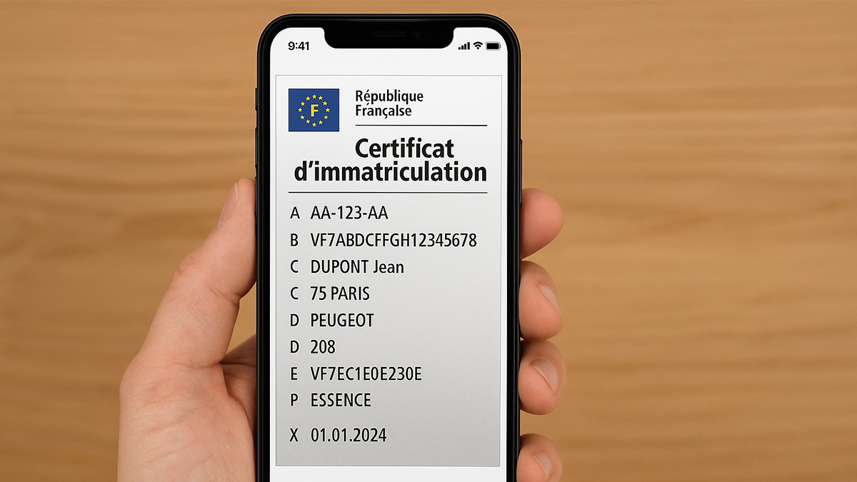 C’est officiel : la carte grise est maintenant accessible sur smartphone, voici comment en profiter !