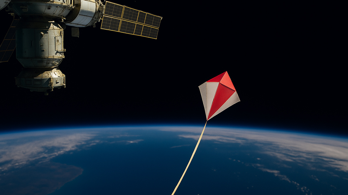 Des scientifiques japonais testent une idée folle : utiliser un cerf-volant pour nettoyer l’espace