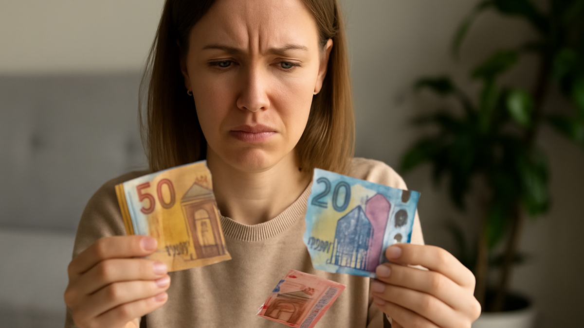 Elle retrouve 5 500 € en cash après des années, mais le choc : la banque refuse de les prendre