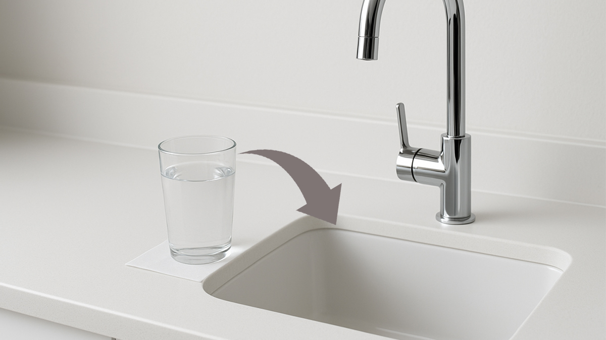 « L’astuce du verre et de la feuille dans l’évier m’a évité bien des soucis pendant mes vacances »