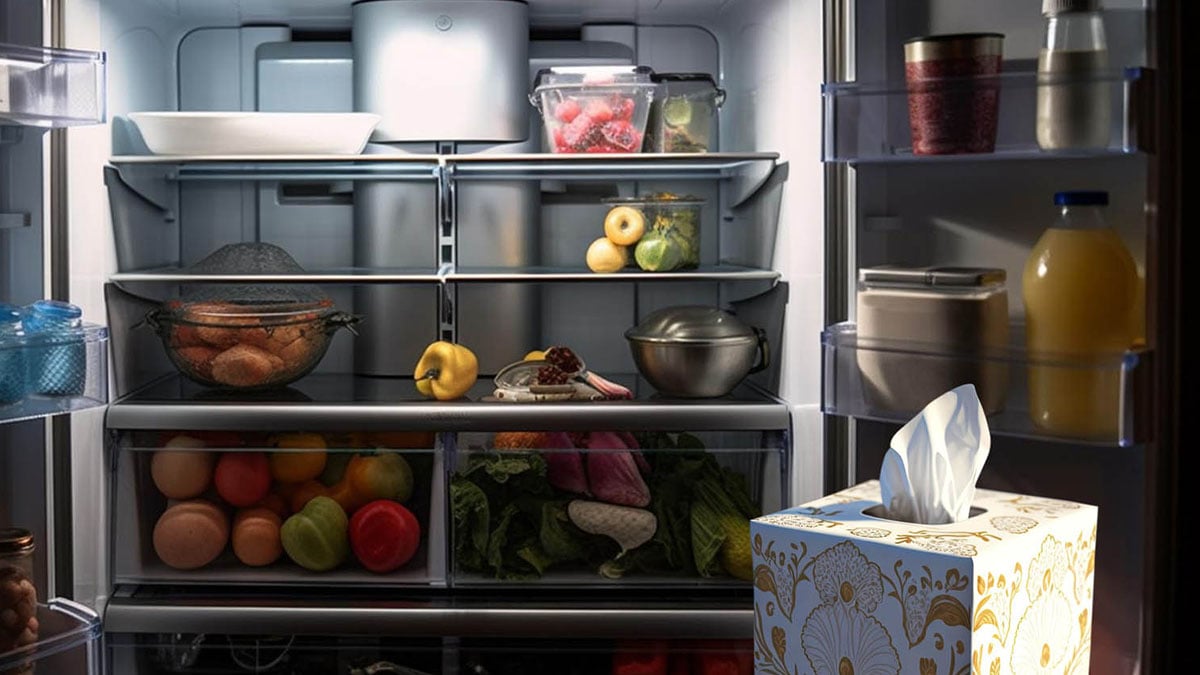 Glissez cette boîte de mouchoirs vide dans le frigo ce soir (vous nous remercierez plus tard)