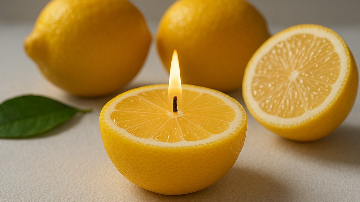 Oubliez les spirales anti-moustiques : la bougie dans un citron est beaucoup plus efficace