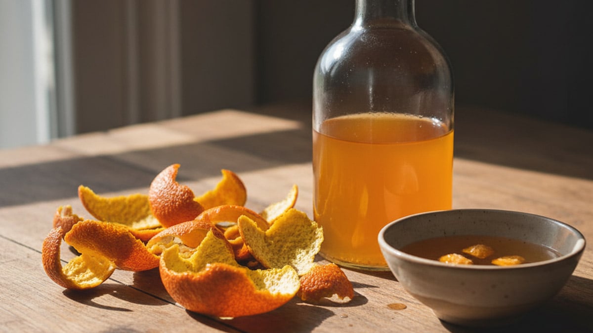 Écorce d’orange et vinaigre : pourquoi cette mixture est tant recommandée et à quoi elle sert vraiment
