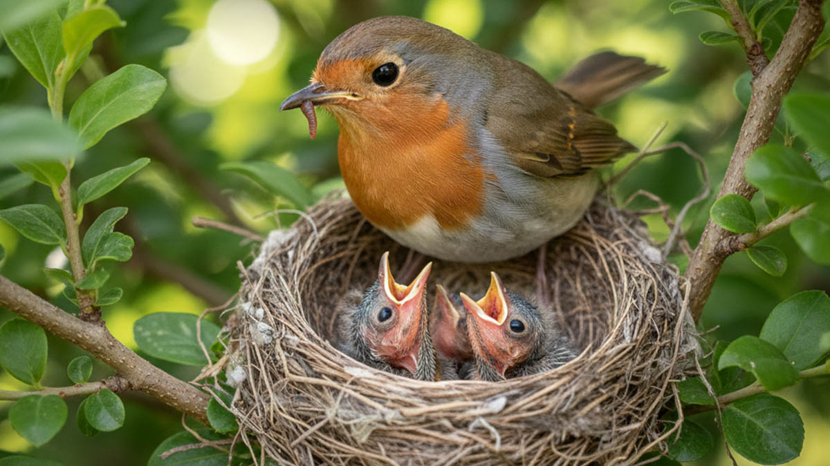 Le secret des rouges-gorges : L’endroit discret où ils cachent presque toujours leur nid