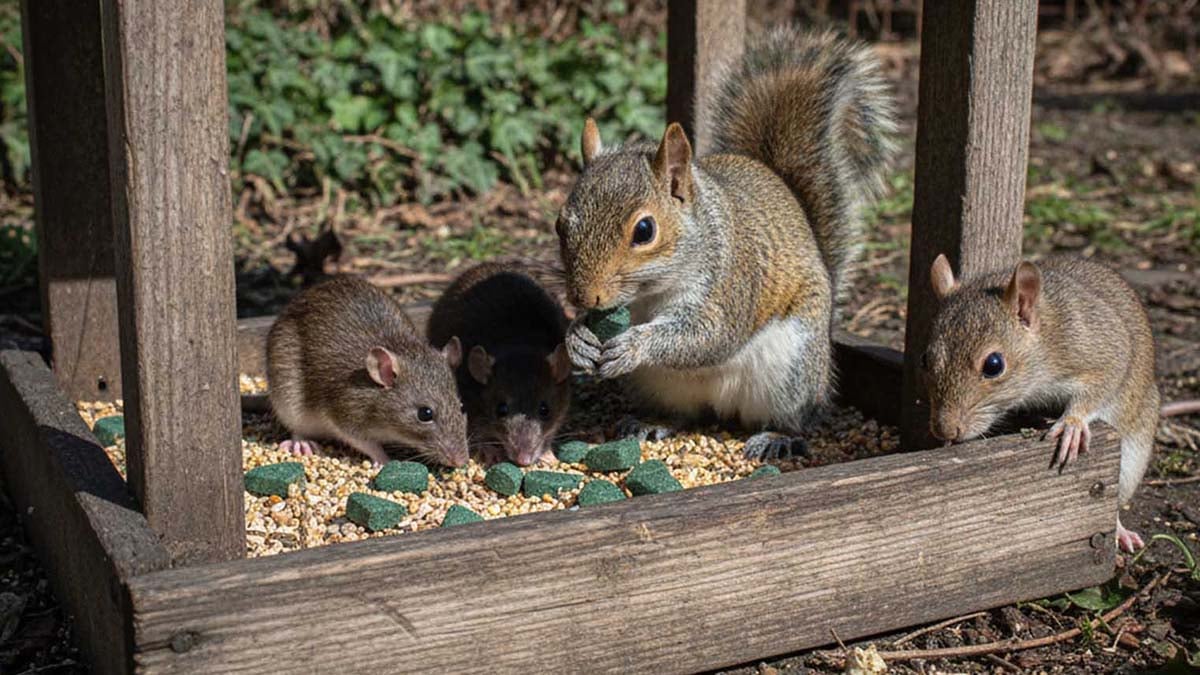 Écureuils et rats pillent vos mangeoires ? Cet ingrédient naturel les éloigne sans déranger les oiseaux