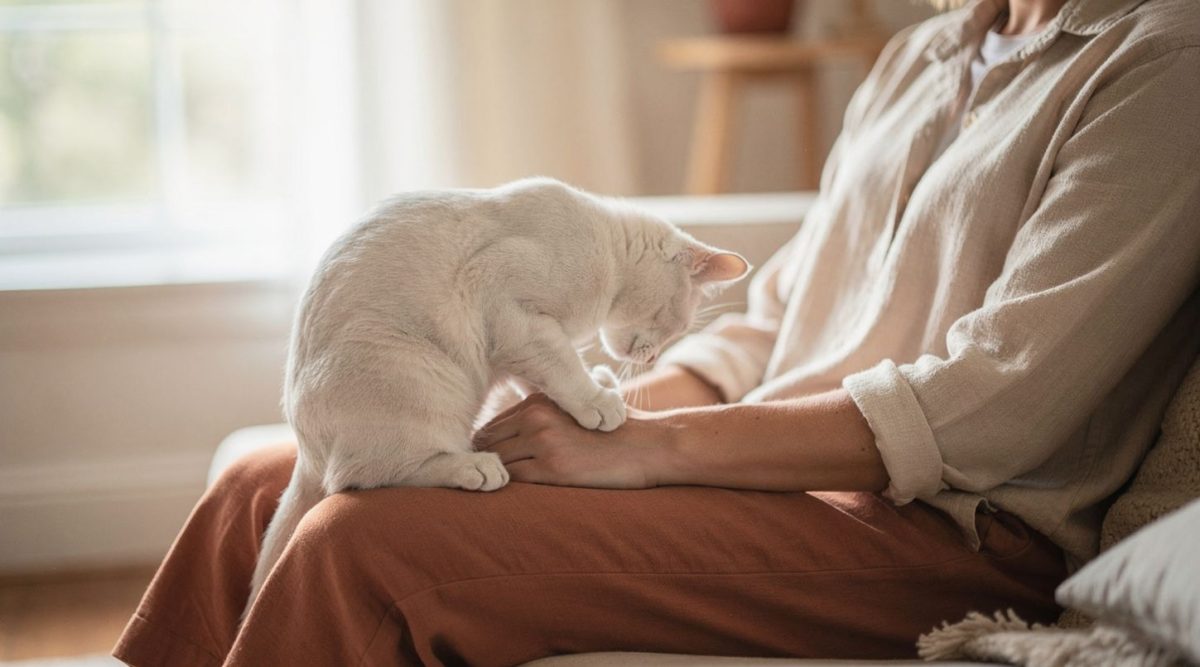 chat pétrit pattes endormir vétérinaire