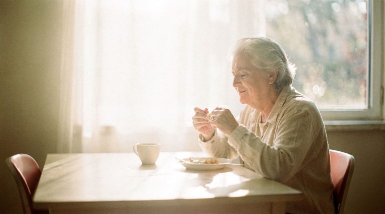 manger seul fenêtre 70 ans personnalité